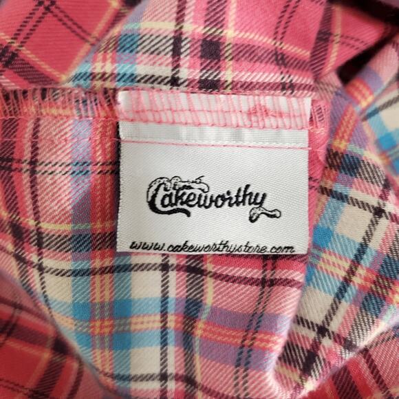 Disney x Cakeworthy | Mulan The Most Rare Beautiful of All Plaid Button Up Shirt - Picture 10 of 11